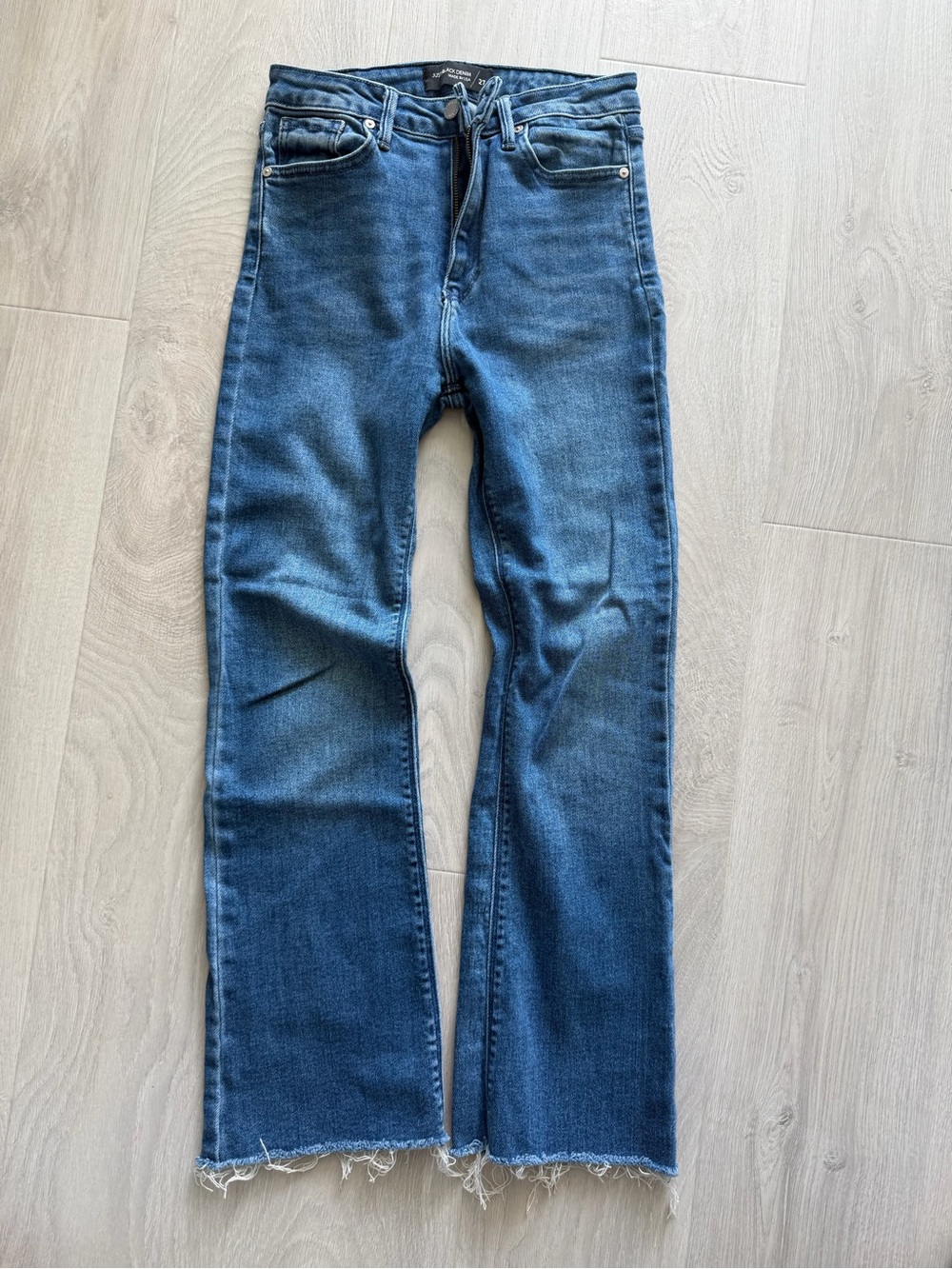 Just Black Denim Blue Raw-Hem Jeans